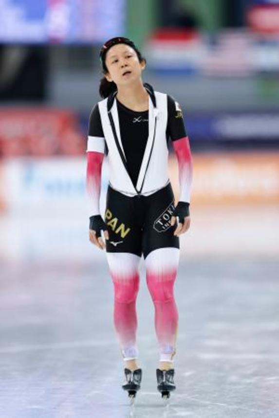 　女子１５００メートルで４位となった高木美帆＝ハーマル（共同）