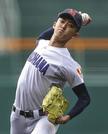 　市和歌山戦に先発した横浜・織田＝甲子園